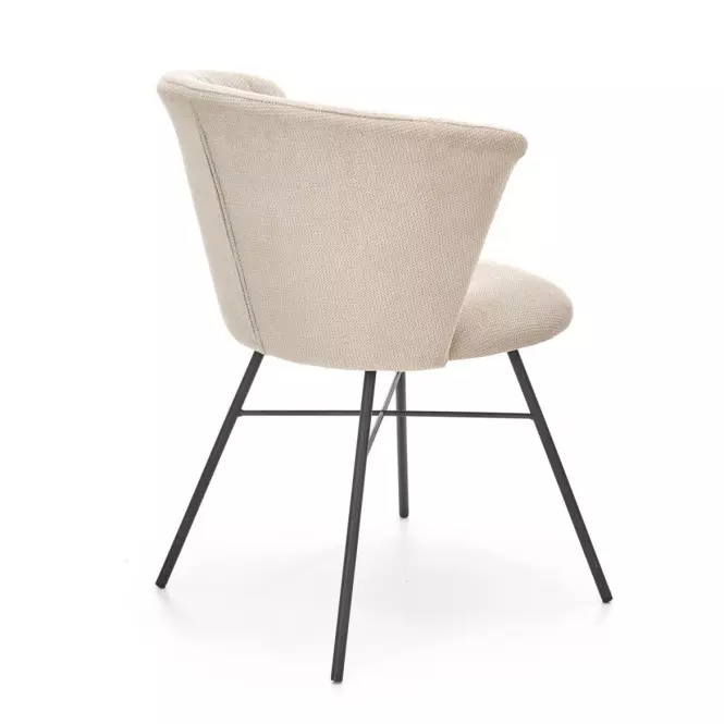 Stolička K459 tkanina/kov béž 60x59x79