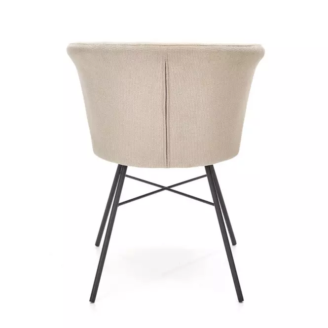 Stolička K459 tkanina/kov béž 60x59x79,6
