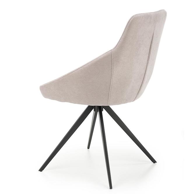 Stolička K431 tkanina/kov svetlý popol 55x54x84,4