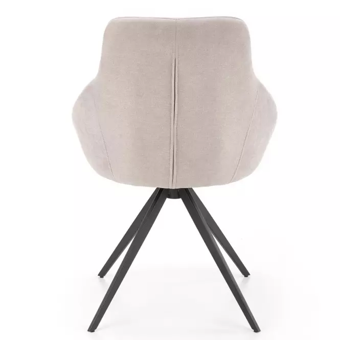 Stolička K431 tkanina/kov svetlý popol 55x54x84