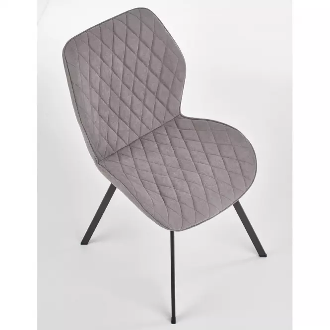 Stolička K360 tkanina/kov popol 51x64x90