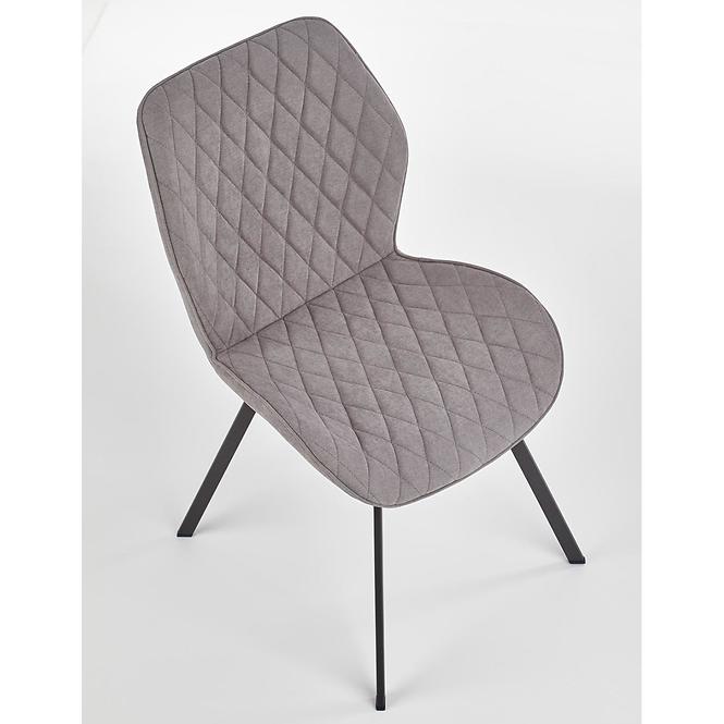 Stolička K360 tkanina/kov popol 51x64x90