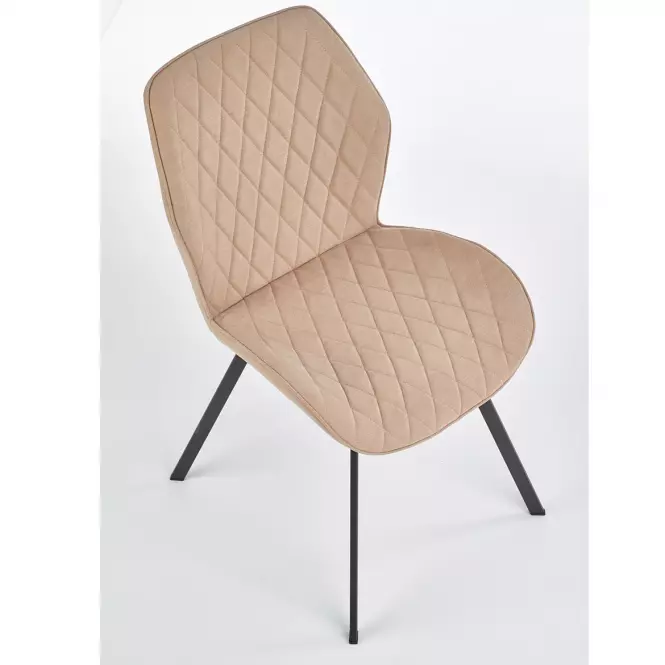 Stolička K360 tkanina/kov béž 51x64x90