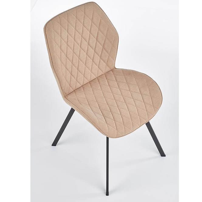 Stolička K360 tkanina/kov béž 51x64x90
