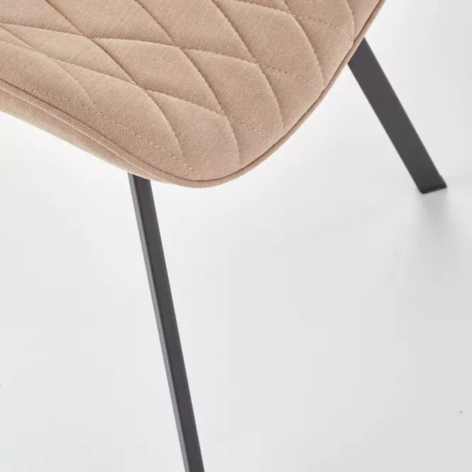 Stolička K360 tkanina/kov béž 51x64x90