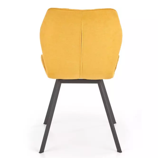 Stolička K360 tkanina/kov horčicová 51x64x90