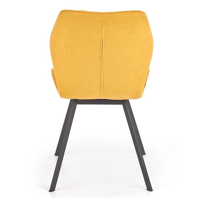 Stolička K360 tkanina/kov horčicová 51x64x90