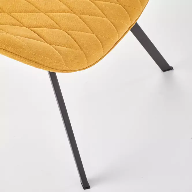 Stolička K360 tkanina/kov horčicová 51x64x90