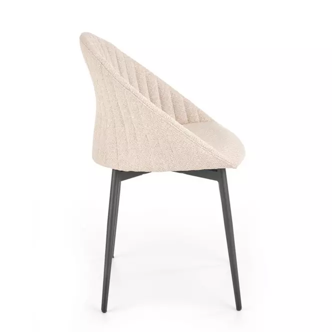Stolička K357 tkanina/kov béž 53x50x80