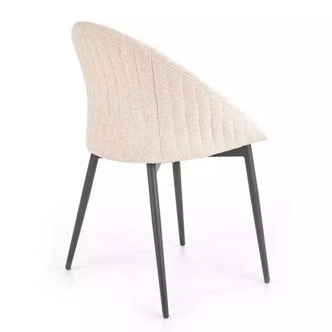 Stolička K357 tkanina/kov béž 53x50x80