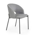 Stolička K373 tkanina/kov popol 51x57x77