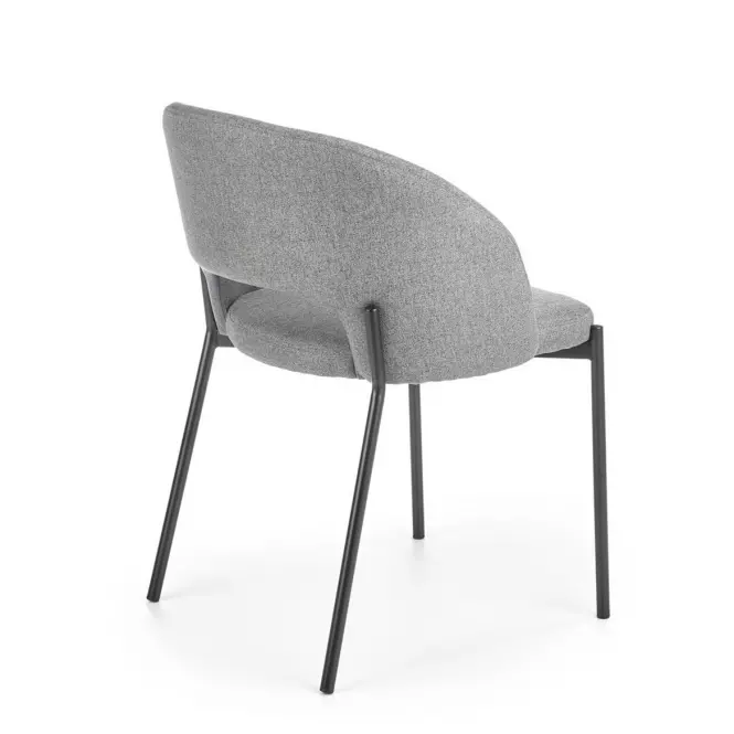 Stolička K373 tkanina/kov popol 51x57x77