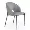 Stolička K373 tkanina/kov popol 51x57x77,5
