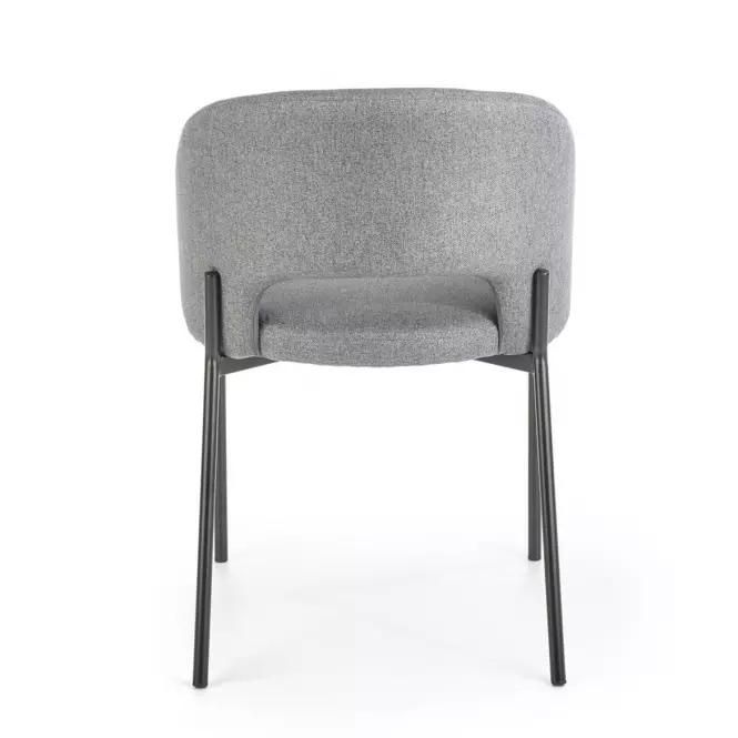 Stolička K373 tkanina/kov popol 51x57x77