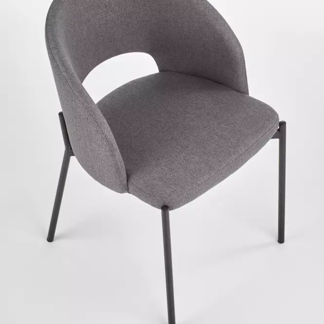 Stolička K373 tkanina/kov popol 51x57x77