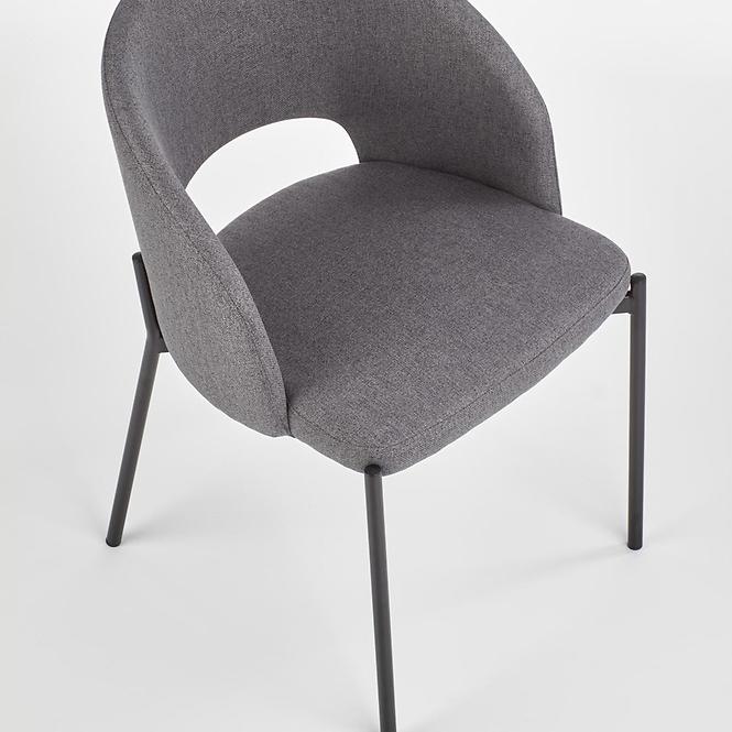 Stolička K373 tkanina/kov popol 51x57x77