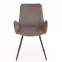 Stolička K392 tkanina/kov tmavý popol/hnedá 53x60x82,2