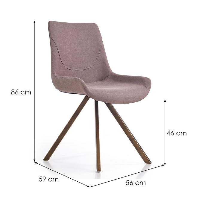 Stolička K290 tkanina/kov popol 55x59x85