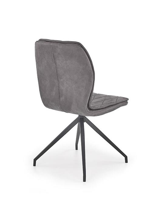 Stolička K237 tkanina/kov popol 49x62x90