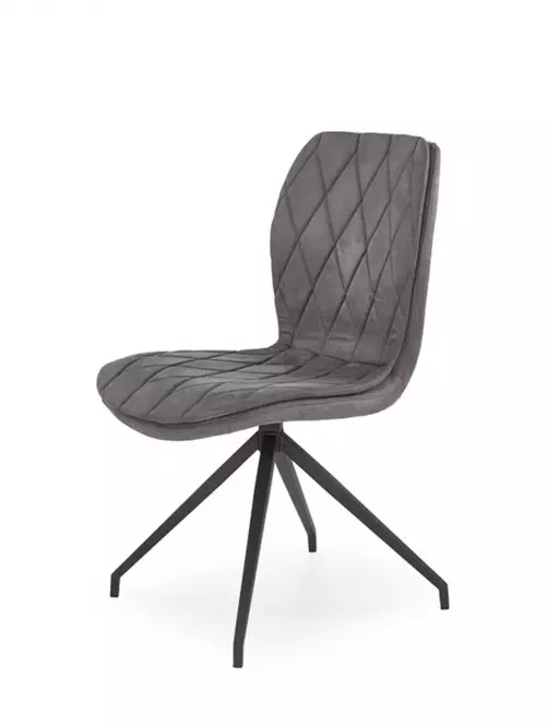Stolička K237 tkanina/kov popol 49x62x90