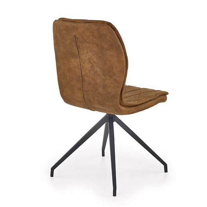 Stolička K237 tkanina/kov hnedá 49x62x90