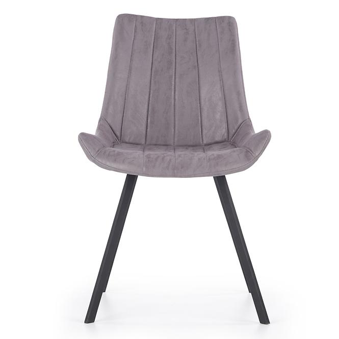 Stolička K279 ekokoža/kov tmavý popol 54x56x87,2