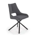 Stolička K409 tkanina/kov tmavý popol 49x52x84