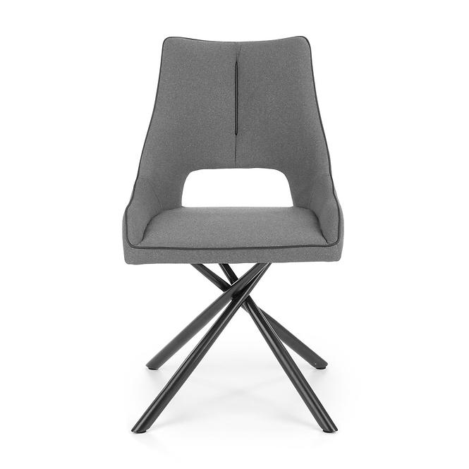 Stolička K409 tkanina/kov tmavý popol 49x52x84,2