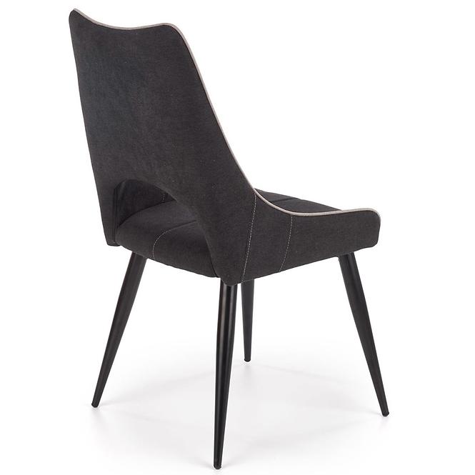 Stolička K369 tkanina/kov tmavý popol 48x58x92,5
