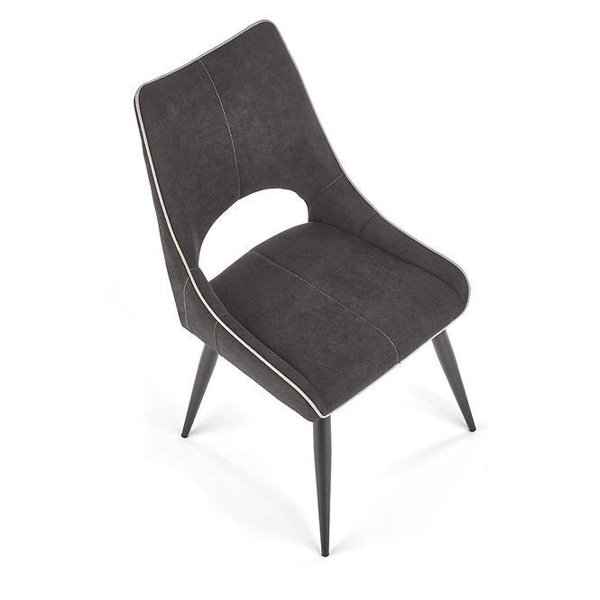 Stolička K369 tkanina/kov tmavý popol 48x58x92,6