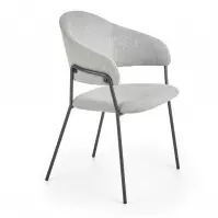 Stolička K359 tkanina/kov svetlý popol 58x55x84
