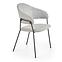 Stolička K359 tkanina/kov svetlý popol 58x55x84