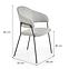 Stolička K359 tkanina/kov svetlý popol 58x55x84,13