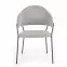 Stolička K359 tkanina/kov svetlý popol 58x55x84,2