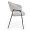 Stolička K359 tkanina/kov svetlý popol 58x55x84,4