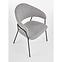 Stolička K359 tkanina/kov svetlý popol 58x55x84,6