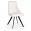 Stolička K206 kov/ekokoža biela 48x58x87