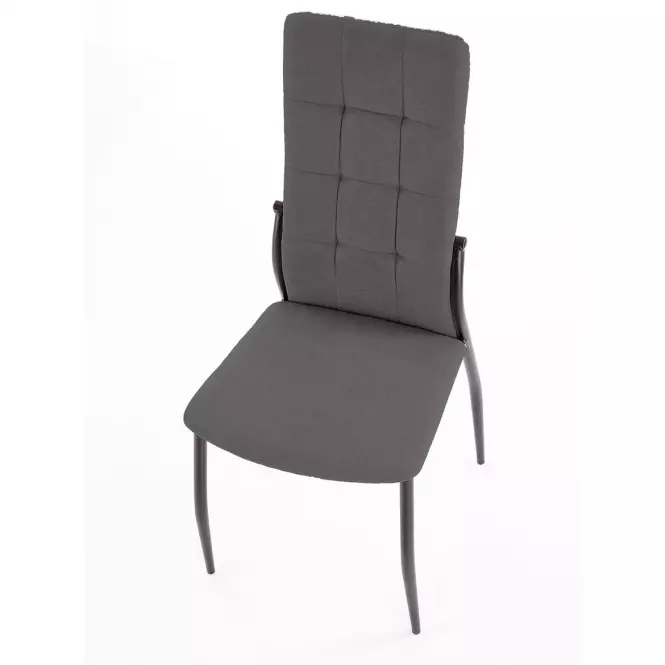 Stolička K334 tkanina/kov tmavý popol 45x54x103