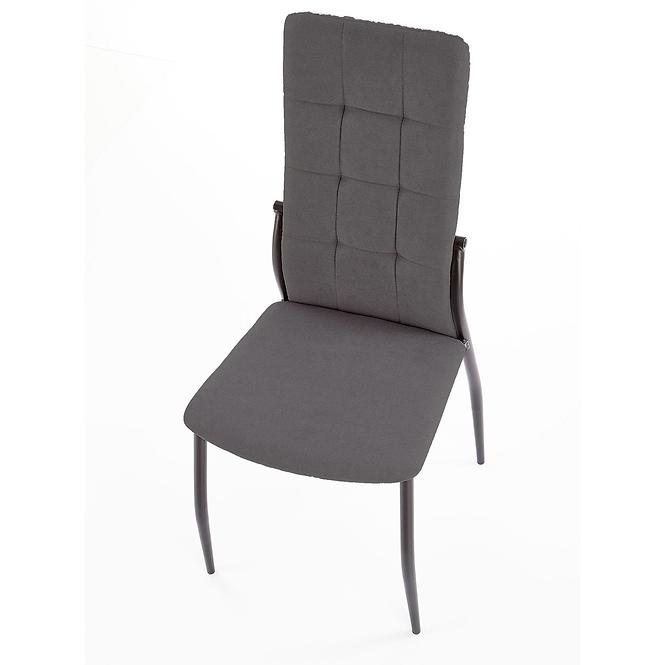 Stolička K334 tkanina/kov tmavý popol 45x54x103
