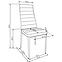 Stolička K292 tkanina/kov popol 45x65x98,10