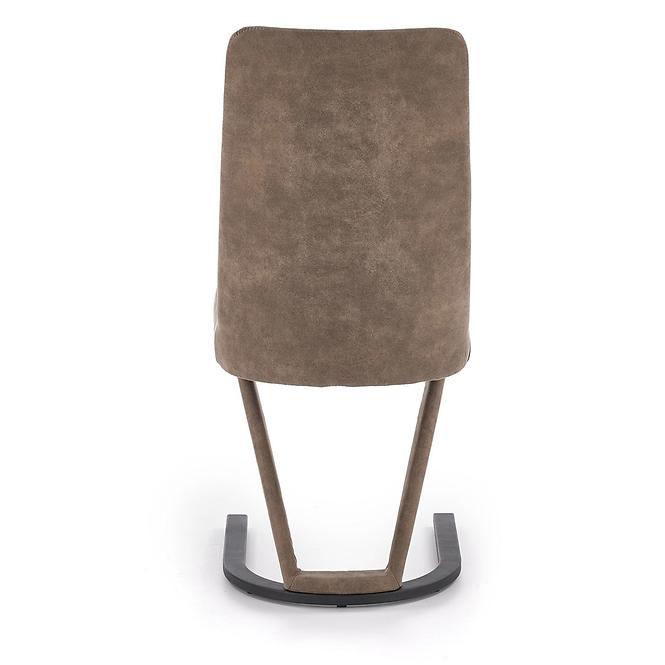 Stolička K338 ekokoža/kov hnedá 46x61x98