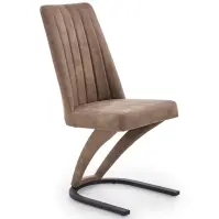 Stolička K338 syntetická koža/kov hnedá 46x61x98