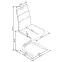 Stolička K188 kov/ekokoža čierna 46x63x101,4