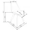 Stolička K245 polypropylén/ekokoža/polykarbonát biela/transp.,4