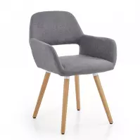 Stolička K283 tkanina/drevo popol 56x56x80