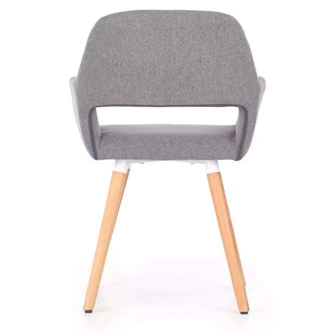 Stolička K283 tkanina/drevo popol 56x56x80