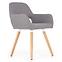 Stolička K283 tkanina/drevo popol 56x56x80,4