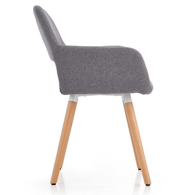 Stolička K283 tkanina/drevo popol 56x56x80