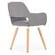 Stolička K283 tkanina/drevo popol 56x56x80,6