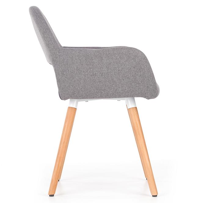 Stolička K283 tkanina/drevo popol 56x56x80